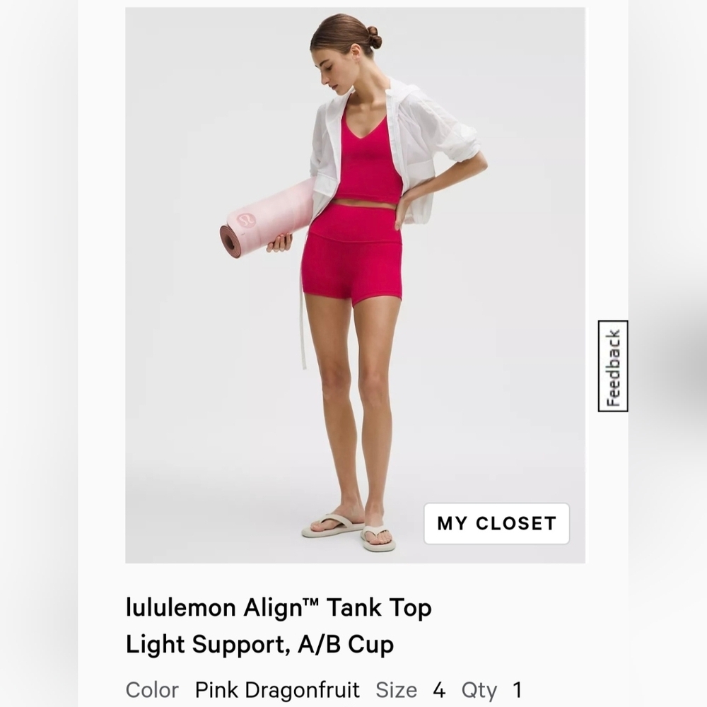 lululemon Align Tank Top
Light Support, A/B Cup - Picture 3 of 7